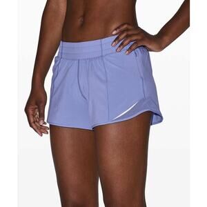 Lululemon Hotty Hot Short II Long 4" Hydrangea Blue Size 4 Periwinkle Run Gym